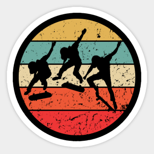 Skateboarding - Vintage Retro Skateboarder Sticker